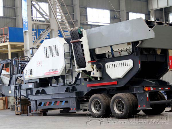 建筑垃圾移動(dòng)破碎機