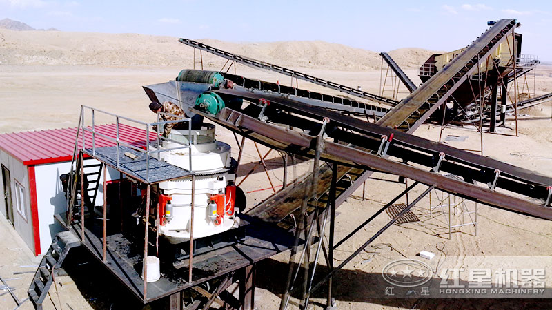 山東臨沂建筑石子破碎生產(chǎn)線(xiàn)現場(chǎng)視頻