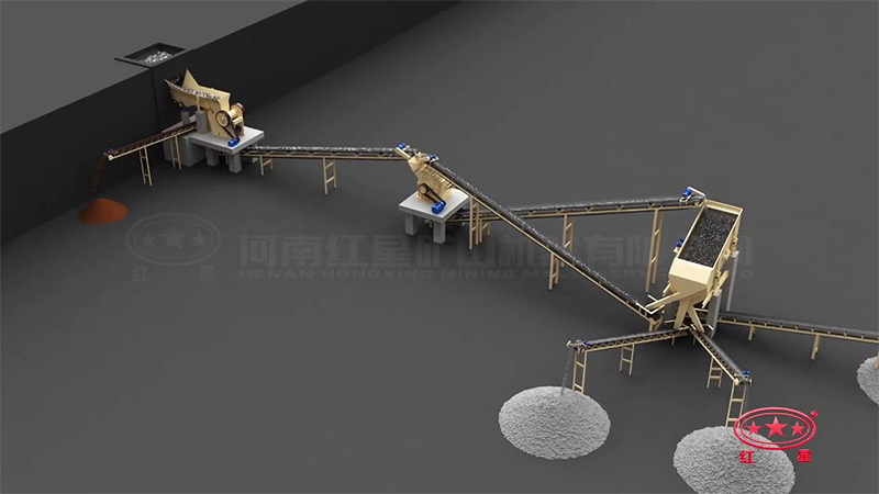 100t/h玄武巖制砂生產(chǎn)規劃圖