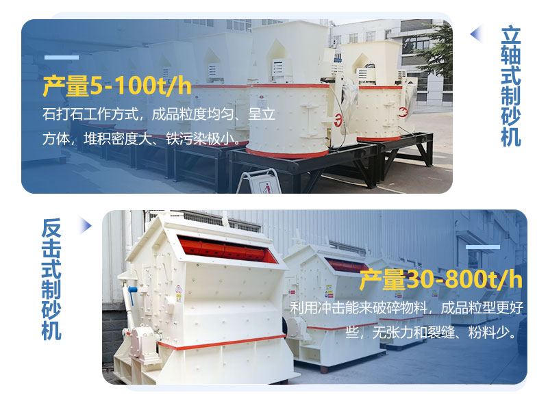 立軸式制砂機和反擊式制砂機哪種粒型好？區別介紹