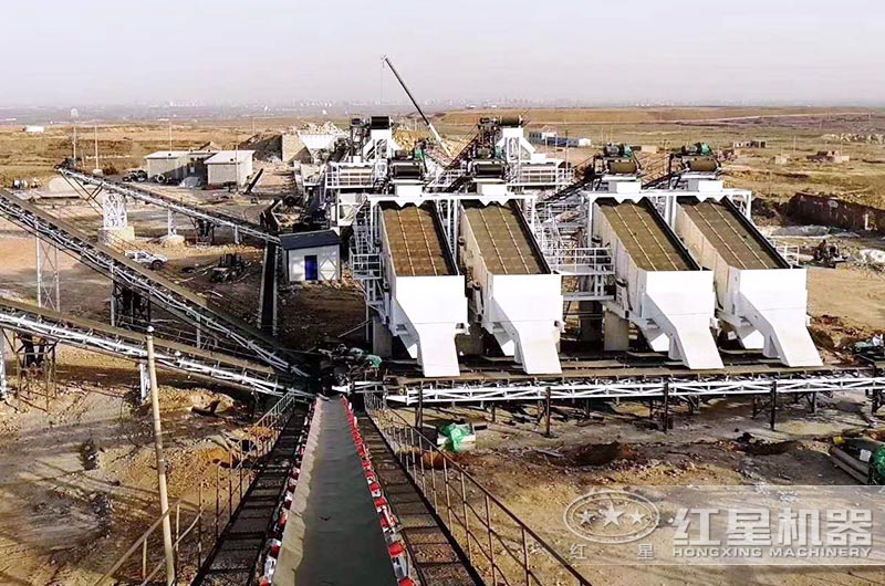 河北客戶(hù)大型砂場(chǎng)，配置多臺設備