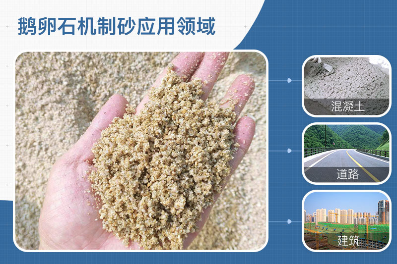 鵝卵石機制砂應用領(lǐng)域