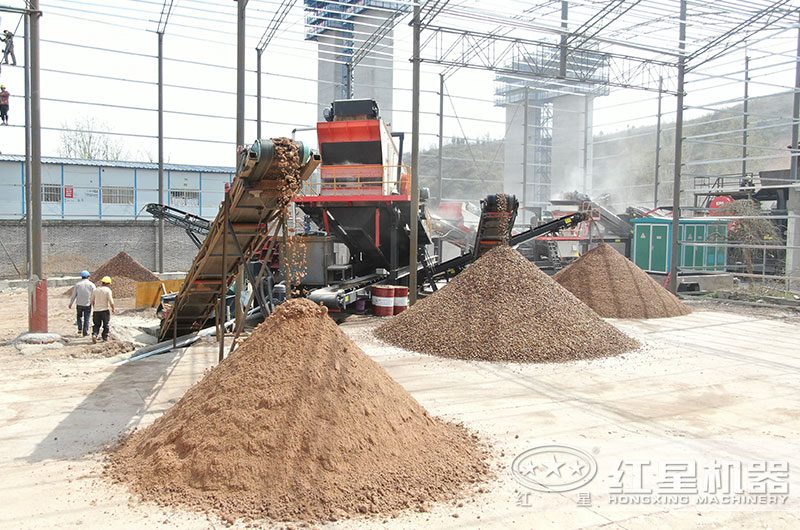 建筑垃圾處理現場(chǎng)實(shí)拍圖