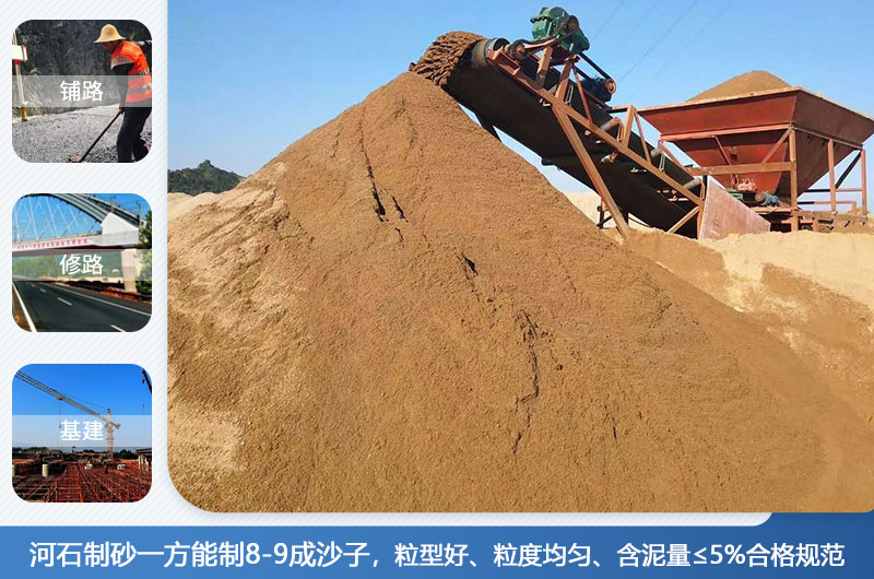河石制砂應用領(lǐng)域 河石制砂應用領(lǐng)域