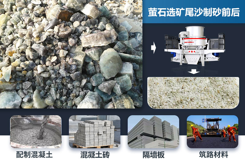 螢石選礦尾沙處理前后及應用領(lǐng)域 螢石選礦尾沙處理前后及應用領(lǐng)域