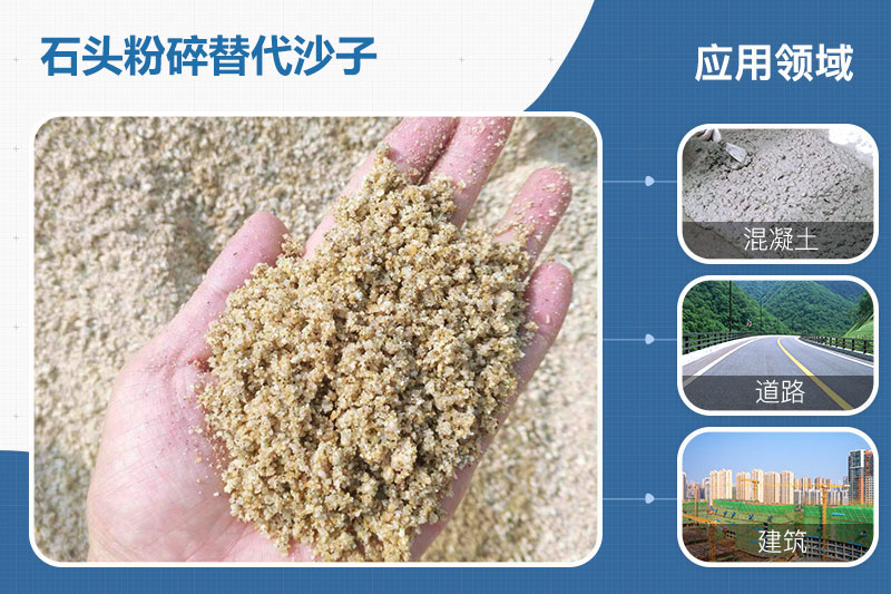 石頭粉碎替代沙子應用領(lǐng)域