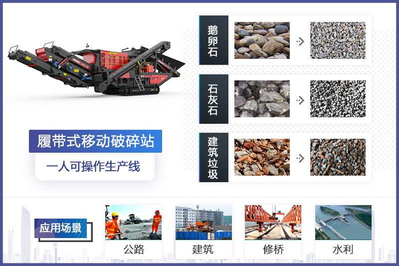 履帶式移動(dòng)破碎機應用領(lǐng)域