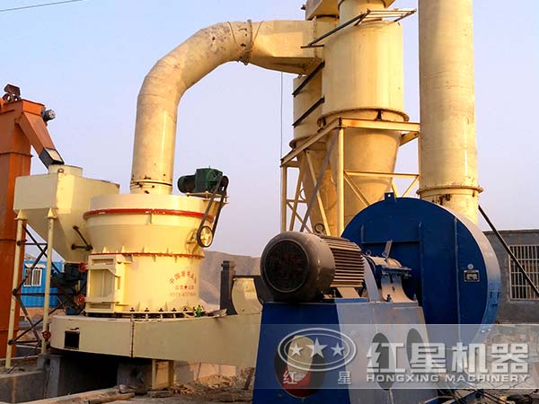 灰鈣磨粉機投產(chǎn)生產(chǎn)現場(chǎng)