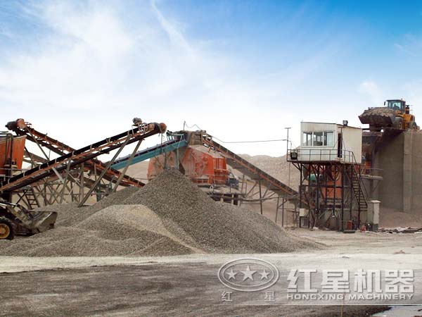 石子細碎機客戶(hù)現場(chǎng)