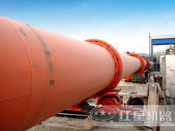 石油焦回轉窯安裝現場(chǎng)