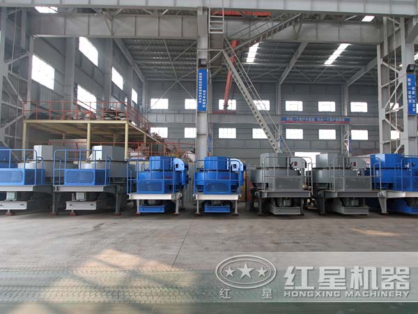 水泥制砂機廠(chǎng)家車(chē)間一角