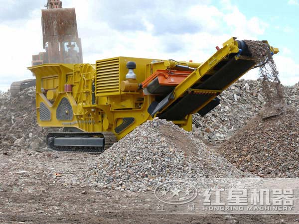 建筑垃圾破碎現場(chǎng)