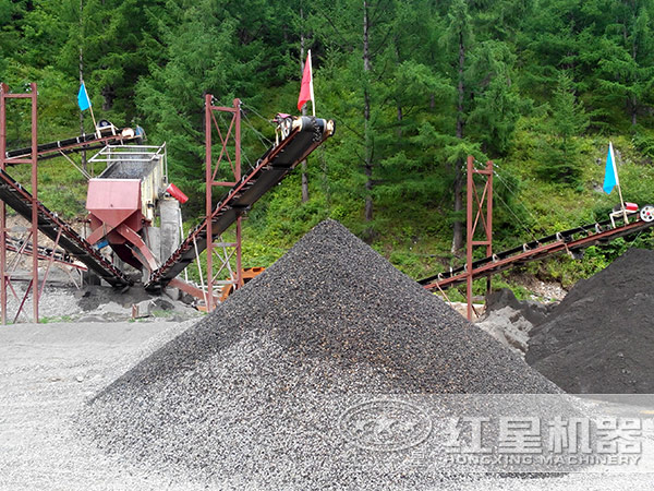 經(jīng)顎破機處理后的礫石效果呈現