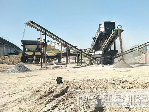 生產(chǎn)多規格成品的破碎現場(chǎng)