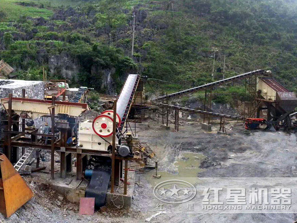 石料生產(chǎn)線(xiàn)客戶(hù)現場(chǎng)