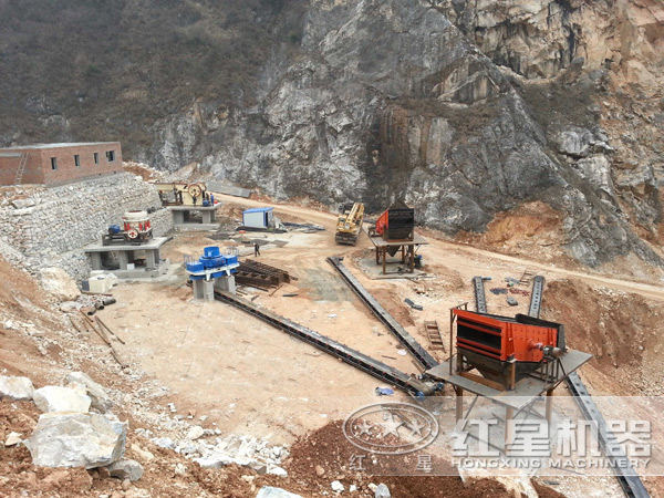 石英石制砂生產(chǎn)客戶(hù)現場(chǎng)