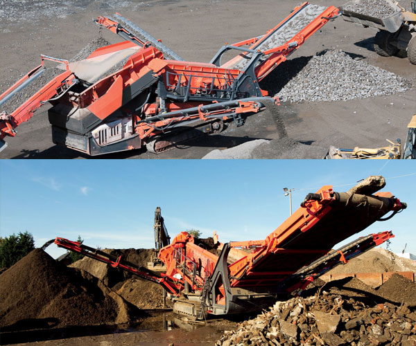 履帶式移動(dòng)破碎機作業(yè)在山區