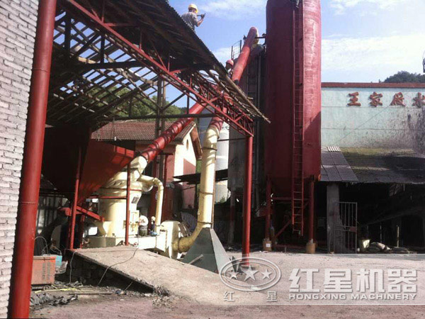 紅星高壓磨粉機現場(chǎng)