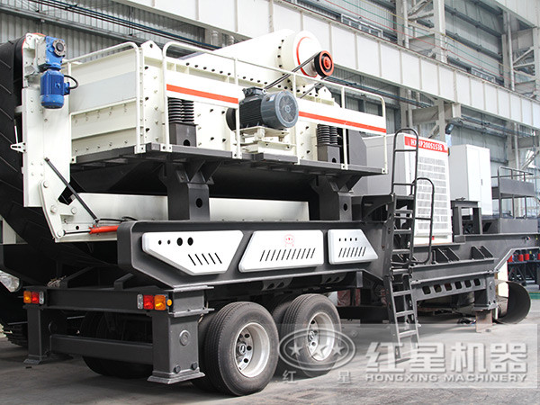 日出400立方的移動(dòng)碎石碾沙機，流動(dòng)破碎得心應手