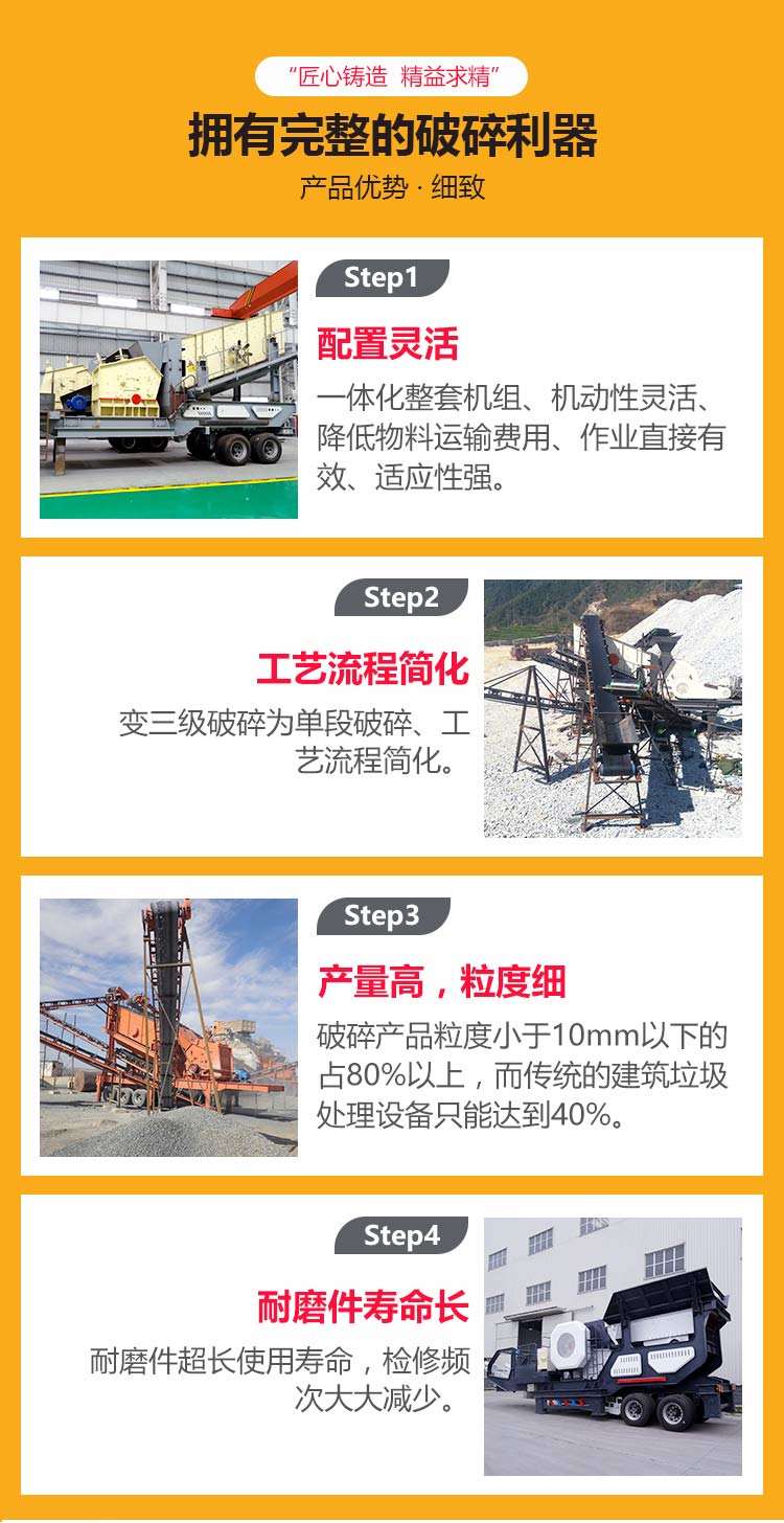 移動(dòng)碎沙機工作優(yōu)勢