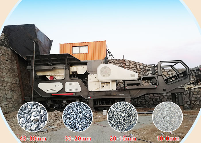 移動(dòng)石頭磨沙機作業(yè)效果展示