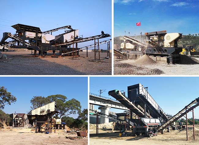 流動(dòng)碎石機作業(yè)現場(chǎng)拍攝