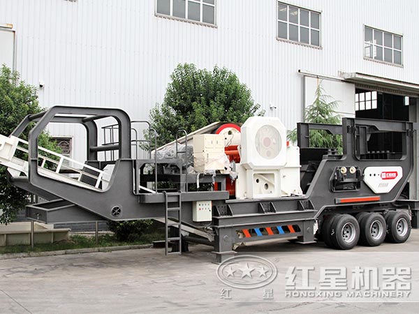 輪胎式移動(dòng)破碎站-車(chē)載行走，隨用隨走，方便更快捷