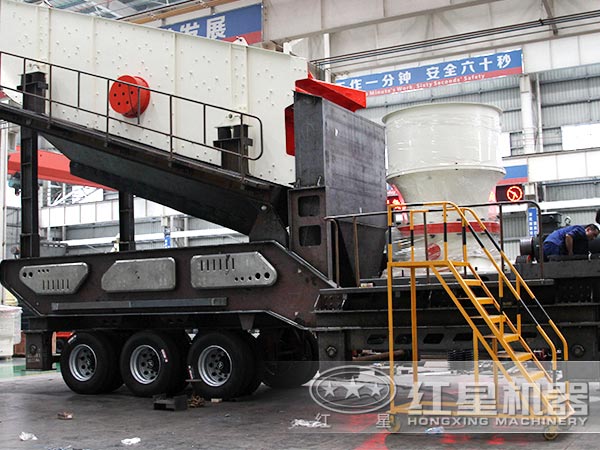 圓錐移動(dòng)鵝卵石破石機