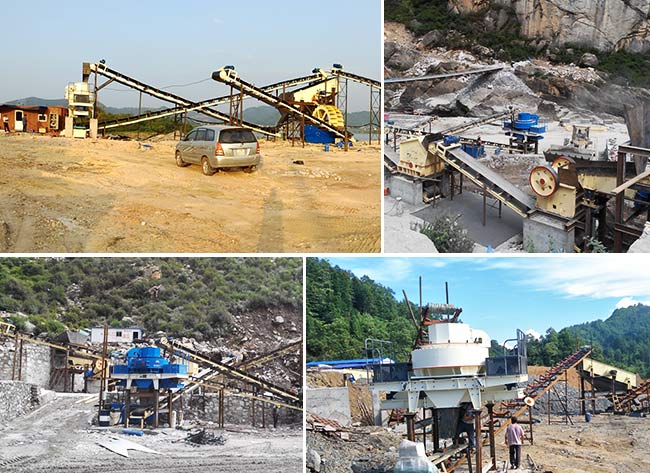 紅星多組打沙機作業(yè)現場(chǎng)合集