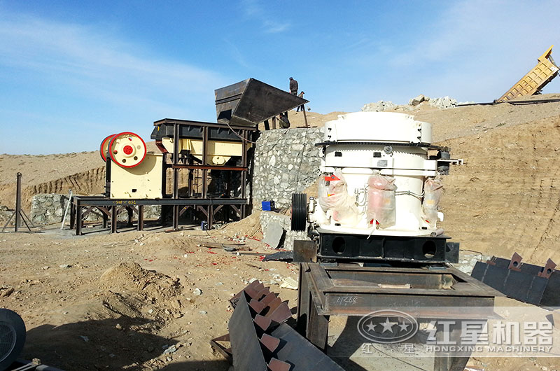 制砂輔助設備安裝搭建現場(chǎng)