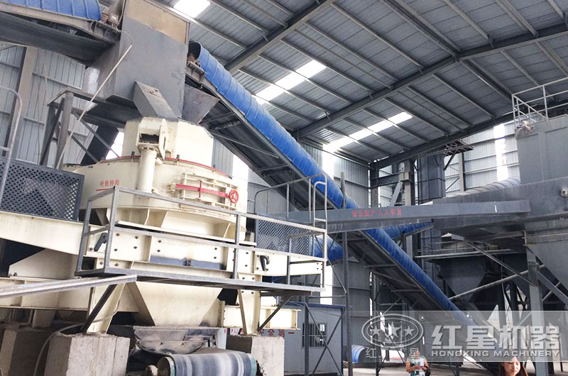 尾礦制砂機作業(yè)現場(chǎng)