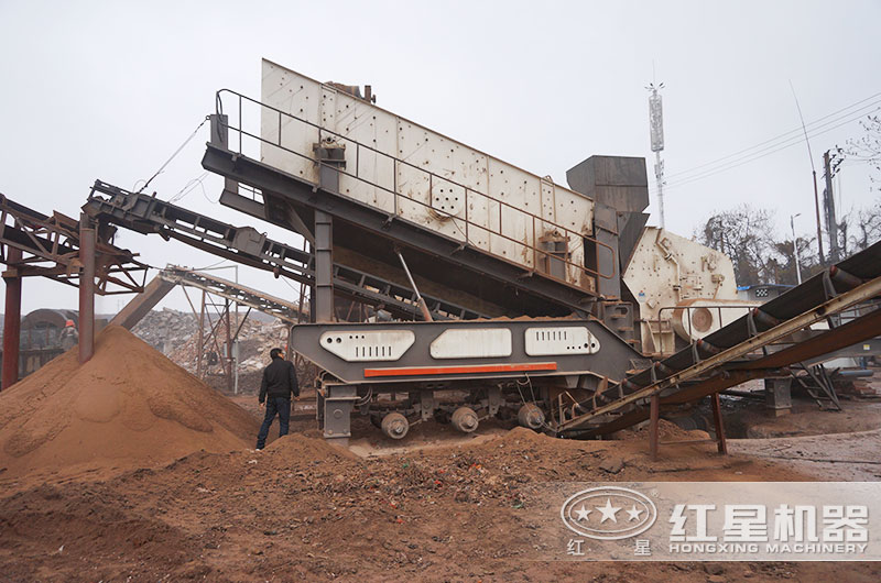 拆遷建筑垃圾處理現場(chǎng)