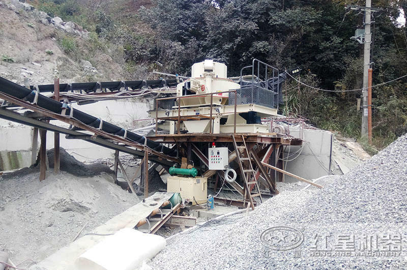 固定制砂機生產(chǎn)建筑用砂現場(chǎng)