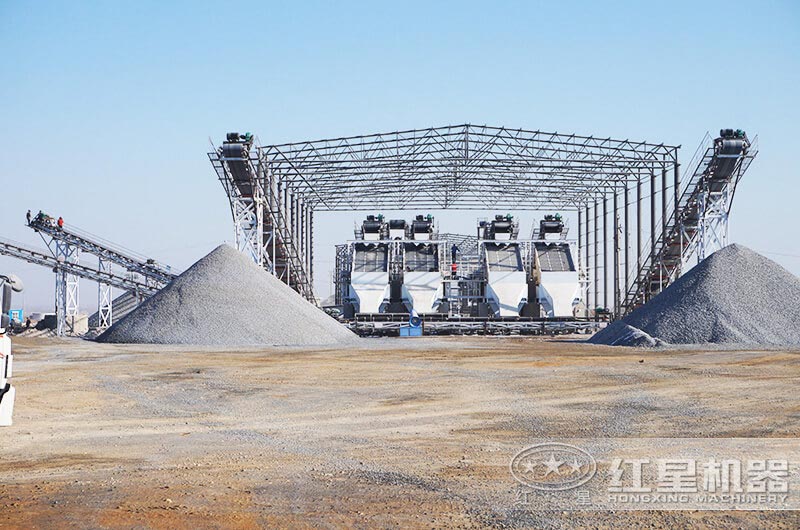 河北廊坊砂石生產(chǎn)現場(chǎng)