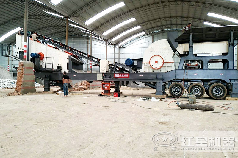 重慶砂石加工廠(chǎng)室內生產(chǎn)現場(chǎng)