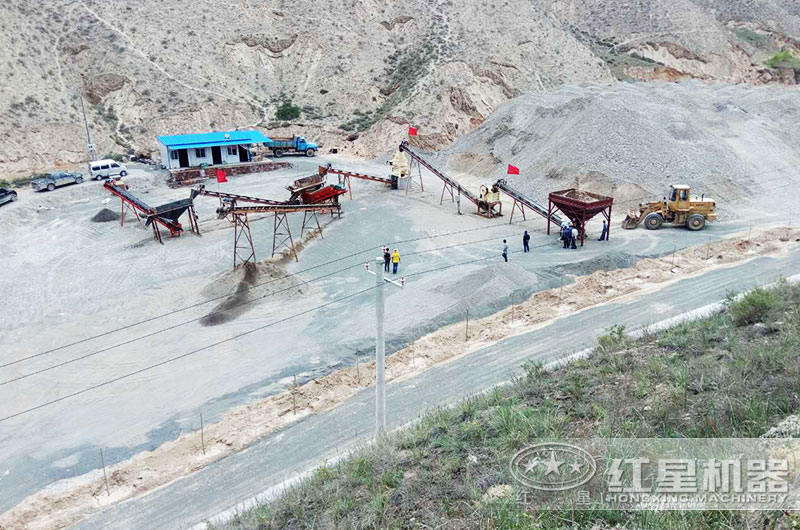 機制砂生產(chǎn)現場(chǎng)