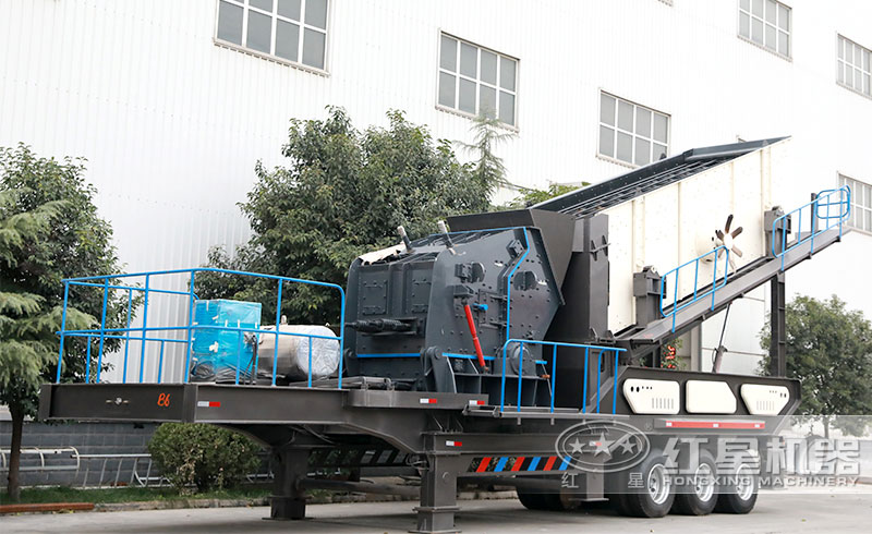 適合中軟材質(zhì)的城市建筑垃圾破碎的移動(dòng)反擊粉碎機