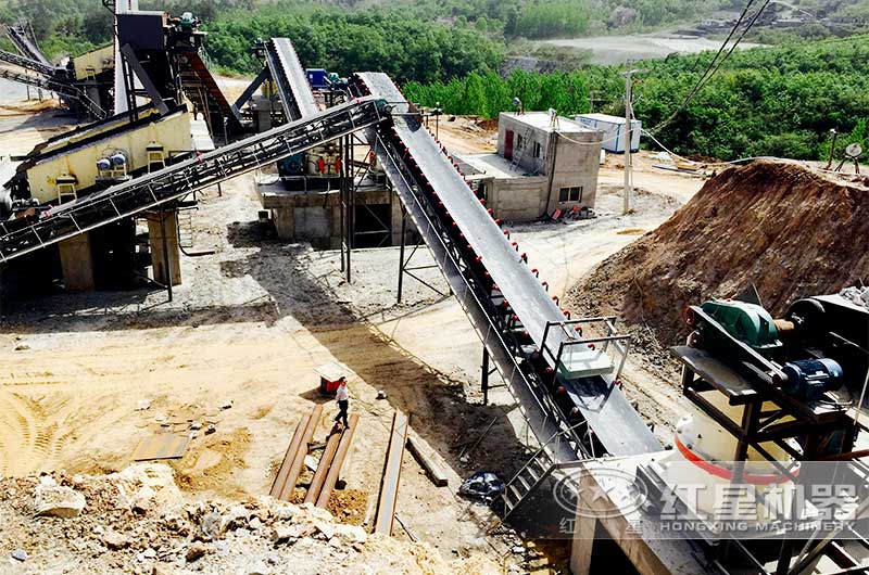 南陽(yáng)時(shí)產(chǎn)800噸玄武巖破碎生產(chǎn)線(xiàn)二