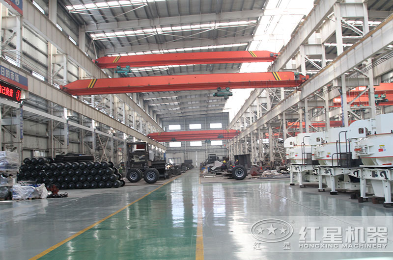 紅星機器廠(chǎng)家環(huán)保制沙設備生產(chǎn)車(chē)間