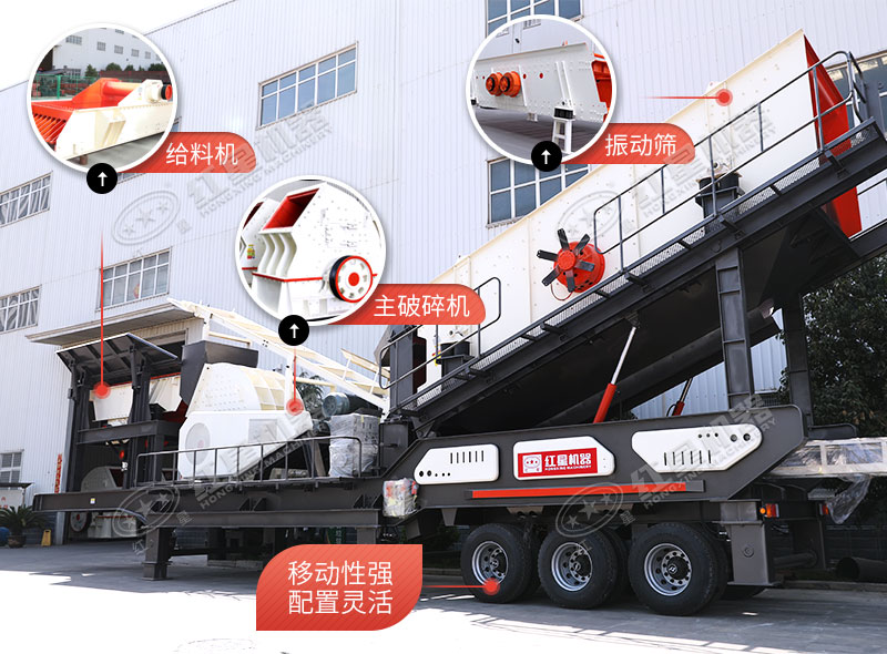 移動(dòng)破碎機各部分組成