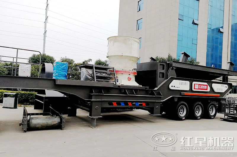 輪胎移動(dòng)圓錐破碎機