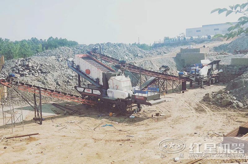 小型移動(dòng)砂石機價(jià)格及生產(chǎn)視頻