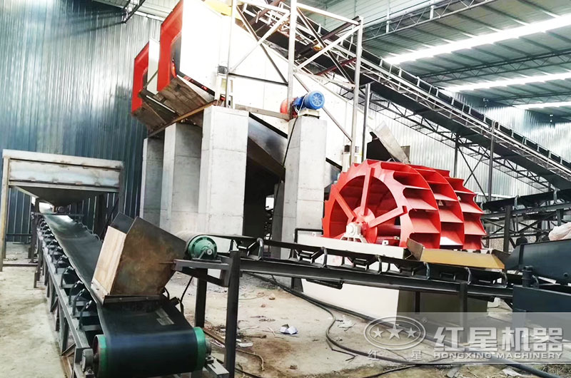 水洗砂設備工作現場(chǎng)