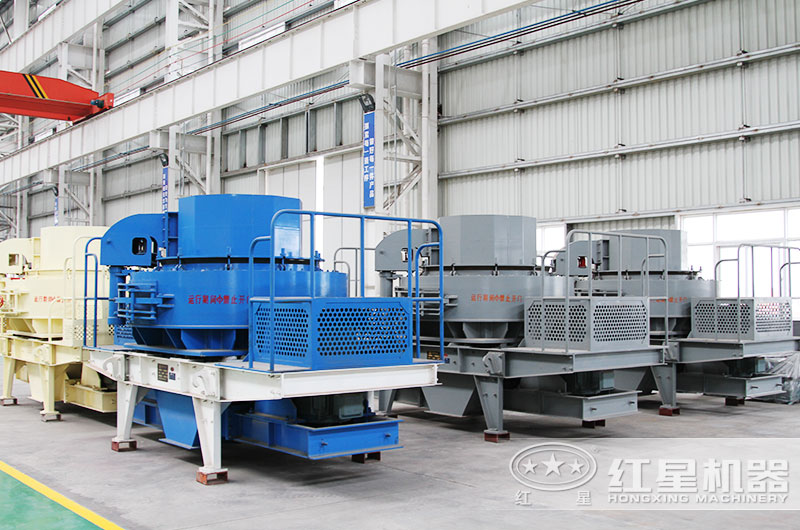 河石制砂機廠(chǎng)家車(chē)間一角