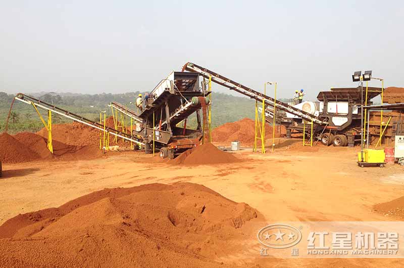 移動(dòng)式制砂機生產(chǎn)現場(chǎng)圖片