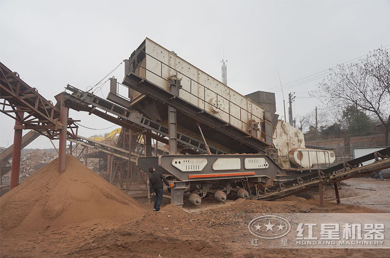 湖南株洲建筑垃圾破碎現場(chǎng)