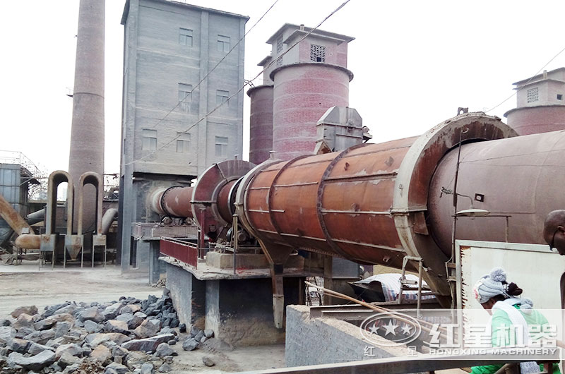 客戶(hù)水泥回轉窯工作現場(chǎng)