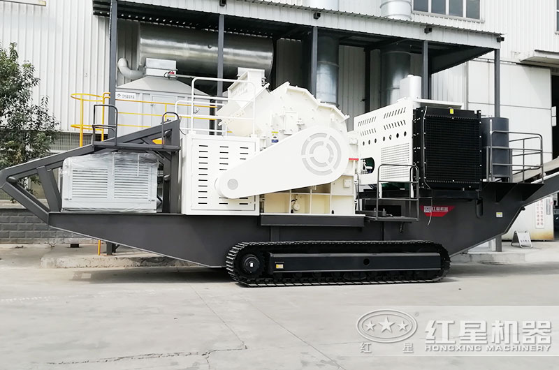 履帶移動(dòng)細碎打沙機