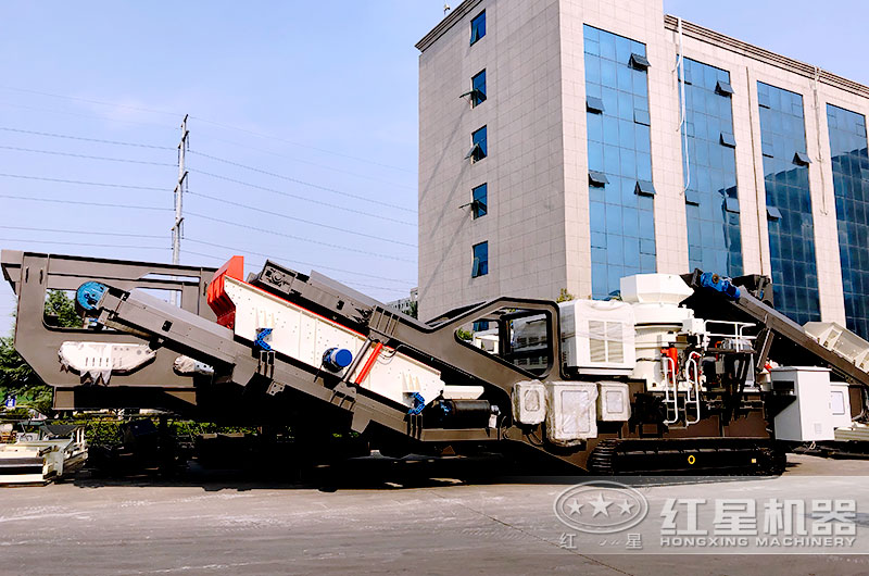 履帶流動(dòng)圓錐磕石子機