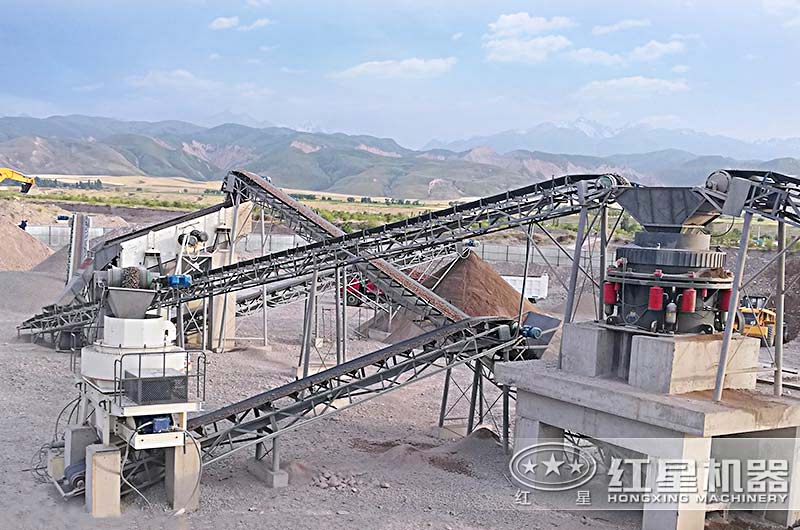 混凝土砂石骨料生產(chǎn)客戶(hù)現場(chǎng)